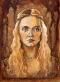 "Éowyn ‘icon’ style painting"