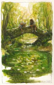 Frodo and Sam in the Shire