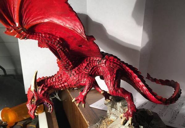 red dragon body and tail