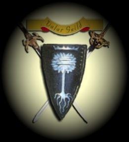 Valar Guild emblem: shield and crossed swords