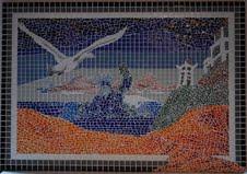 Ulmo at Vinyamar, mosaic by Elatan-(T)